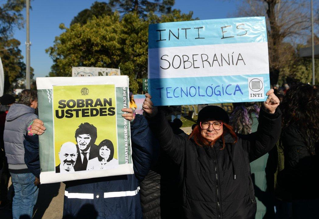 Incidentes en las inmediaciones del INTI con las fuerzas de seguridad