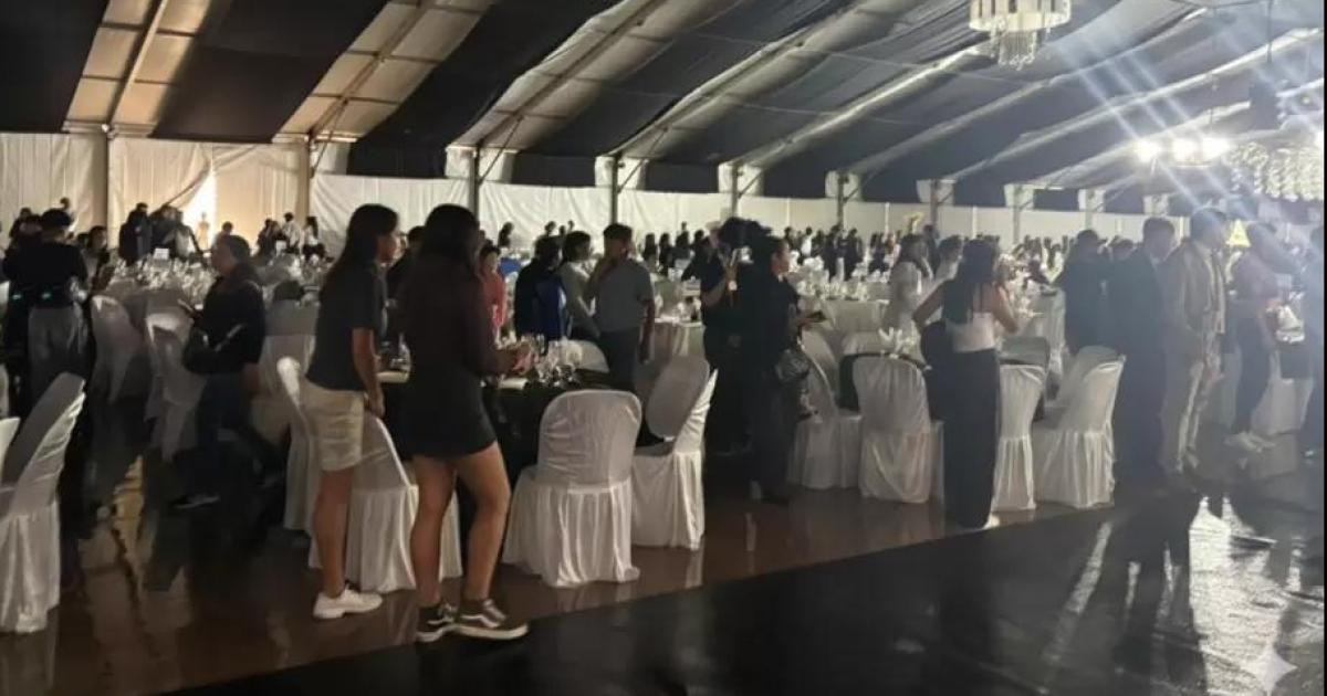 La tormenta pudo maacutes y se suspendioacute la Cena Blanca 