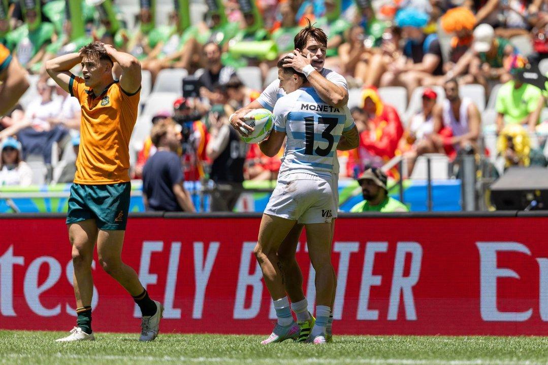 Los Pumas 7s pasaron por arriba a Australia en Ciudad del Cabo