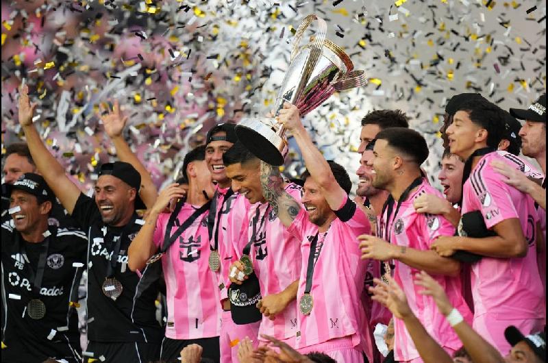 Asiacute festejoacute Messi el tiacutetulo de campeoacuten de la MLS con el Inter Miami