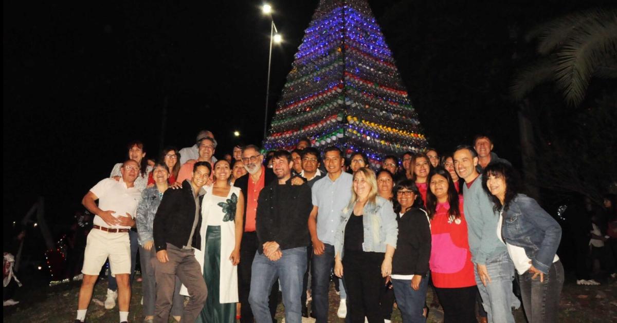 Rauacutel Jorge encendioacute el Arbolito Sustentable 