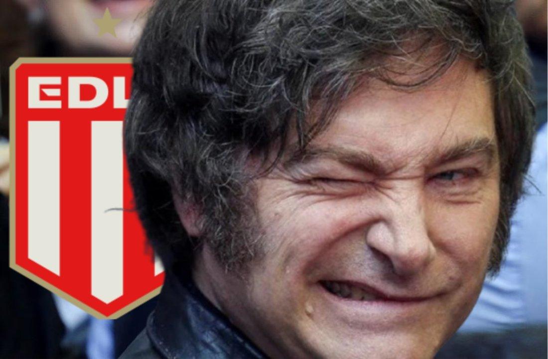 Javier Milei celebroacute el tiacutetulo de Estudiantes