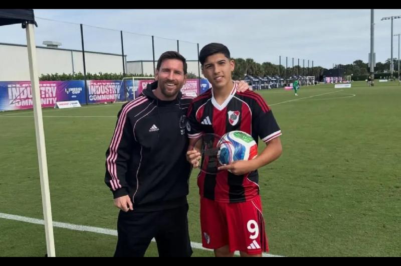 Quieacuten es Bruno Cabral el goleador de River en la Messi Cup