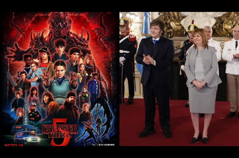 Netflix publicoacute un avance de Stranger Things con un guintildeo a Patricia Bullrich y Javier Milei