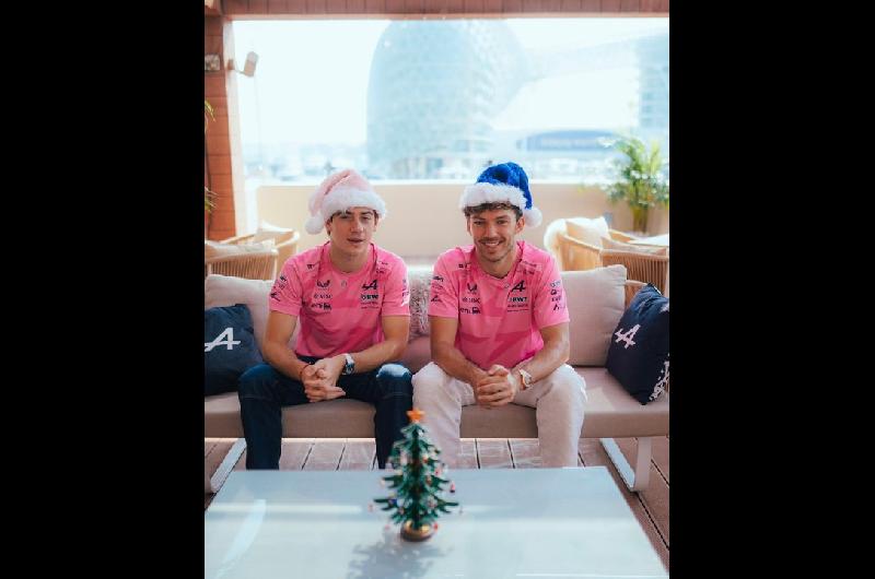 ldquoFeliz Navidadrdquo- el saludo de Franco Colapinto junto a Pierre Gasly