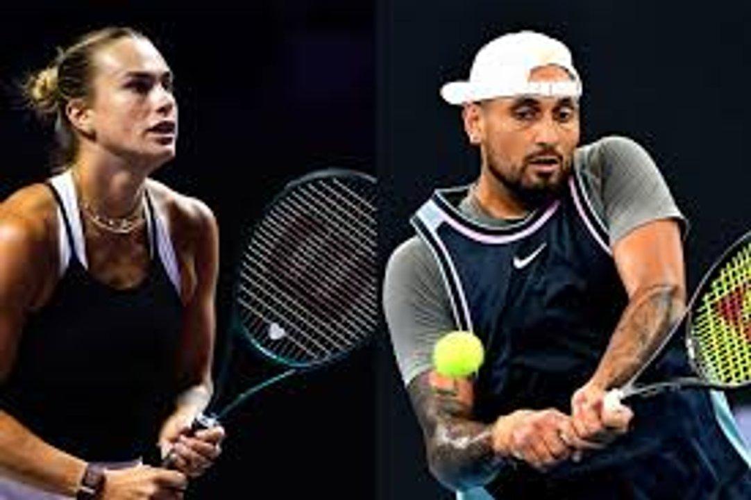 Sabalenka y Kyrgios protagonizaraacuten la Batalla de los Sexos 