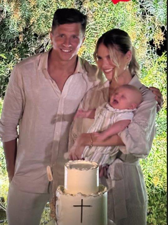 Eva Bargiela y Gianluca Simeone bautizaron a su hijo Faustino