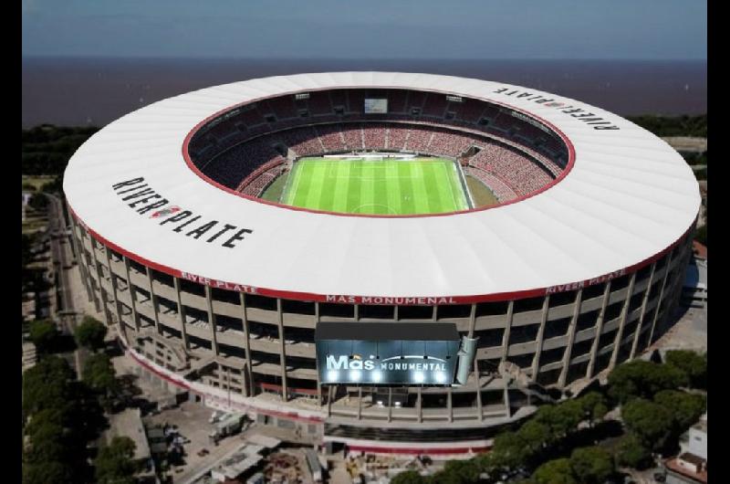 Estilo europeo- River anunciariacutea el techado del Monumental y una ampliacioacuten a 100000 espectadores