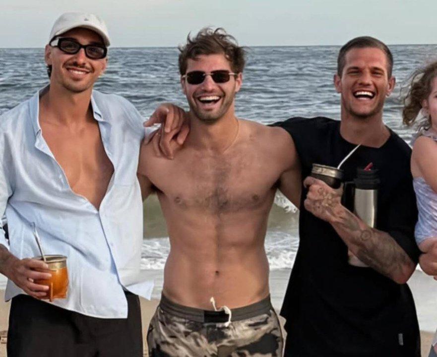 Sol mar y descanso para Bruno Zuculini y Santiago Sosa