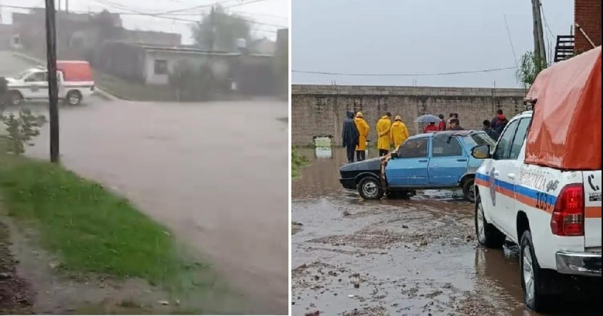 Lluvias- crecida de los riacuteos anegamientos y evacuados