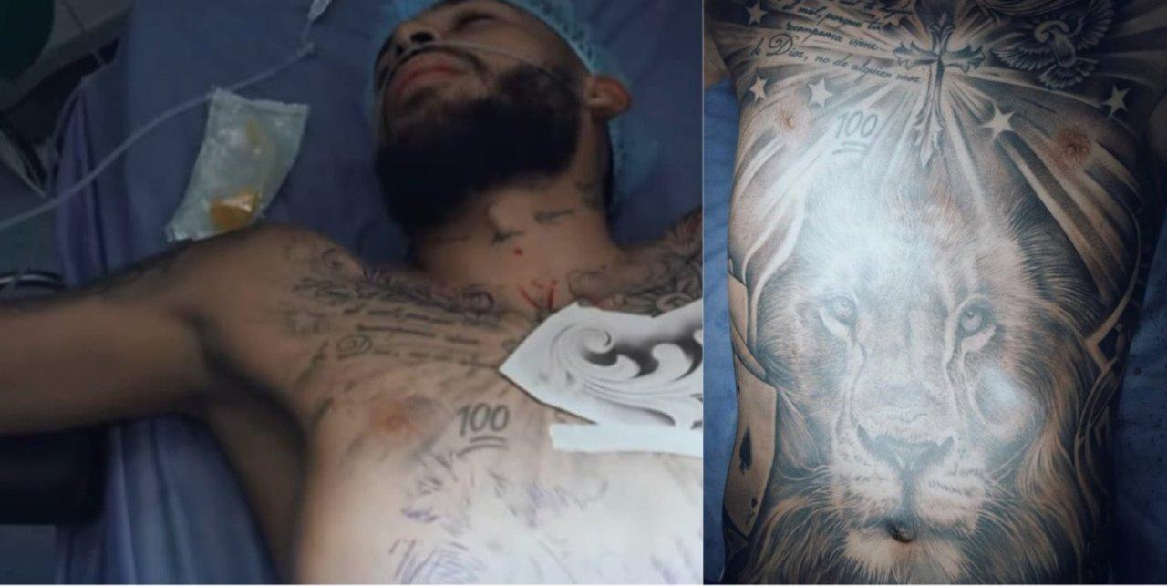Nueve horas tres tatuadores y ayuno extremo- el impactante tatuaje de Duvaacuten Vergara