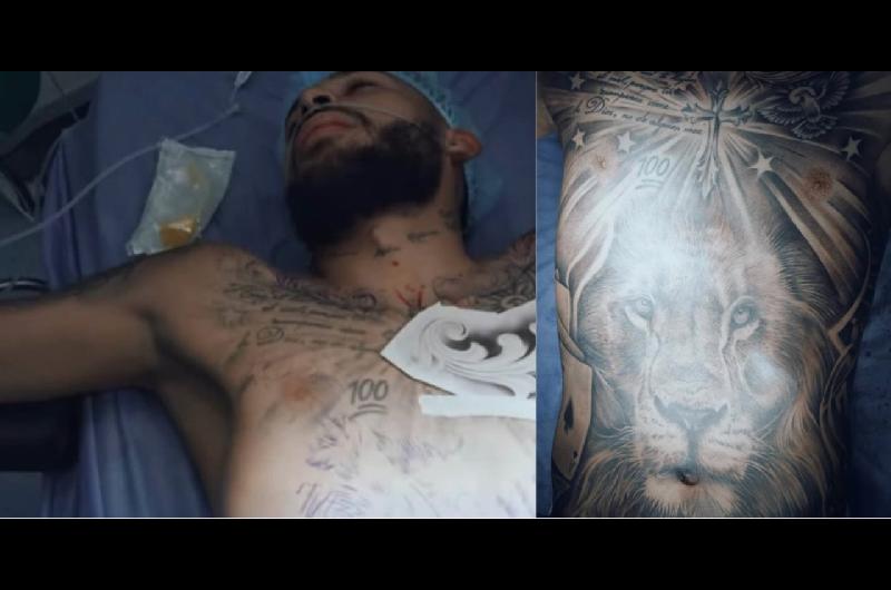 Nueve horas tres tatuadores y ayuno extremo- el impactante tatuaje de Duvaacuten Vergara