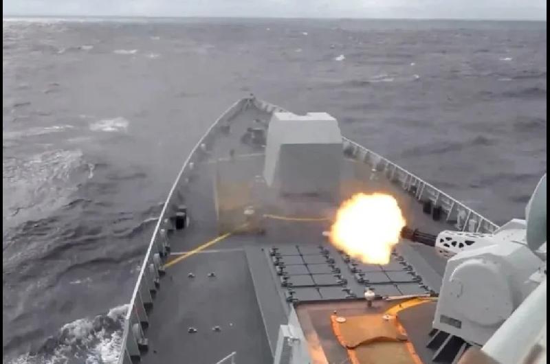 China practica ejercicios militares cerca de Taiwaacuten y Rusia proclama su apoyo 