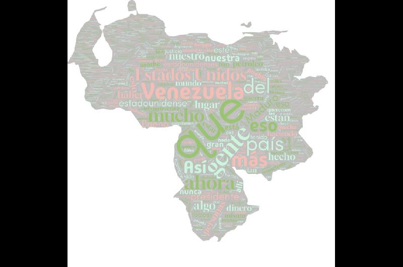 Nube de palabras- Trump dijo 22 veces petroacuteleo y ninguna democracia