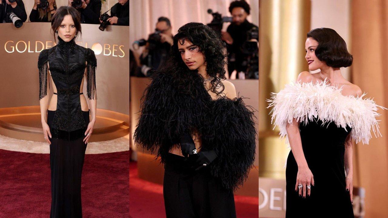 Jenna Ortega Odessa y Selena Gomez- los mejores looks de los Golden Globes 2026