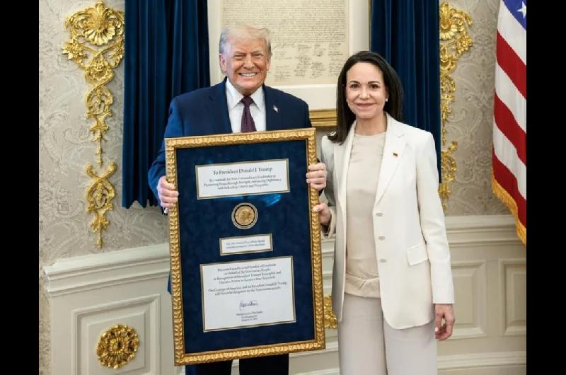 El Nobel es intransferible- la aclaracioacuten tras el gesto de Mariacutea Corina Machado con Donald Trump