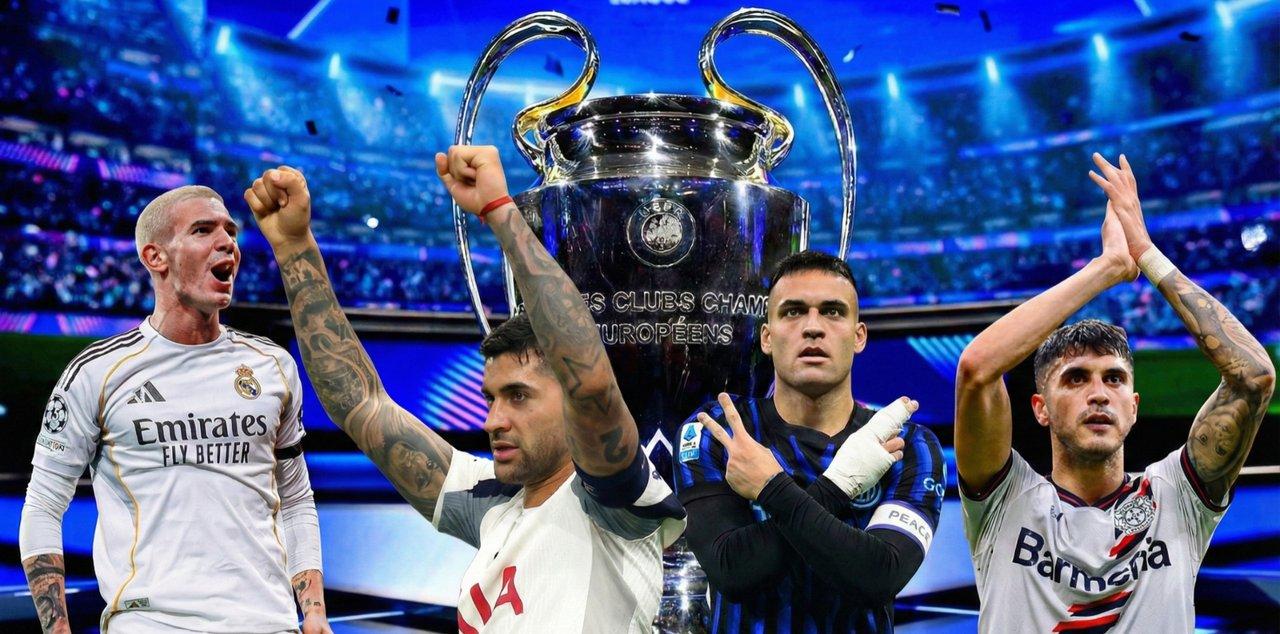 Argentinos en Champions- goles liderazgo y jerarquiacutea en Europa