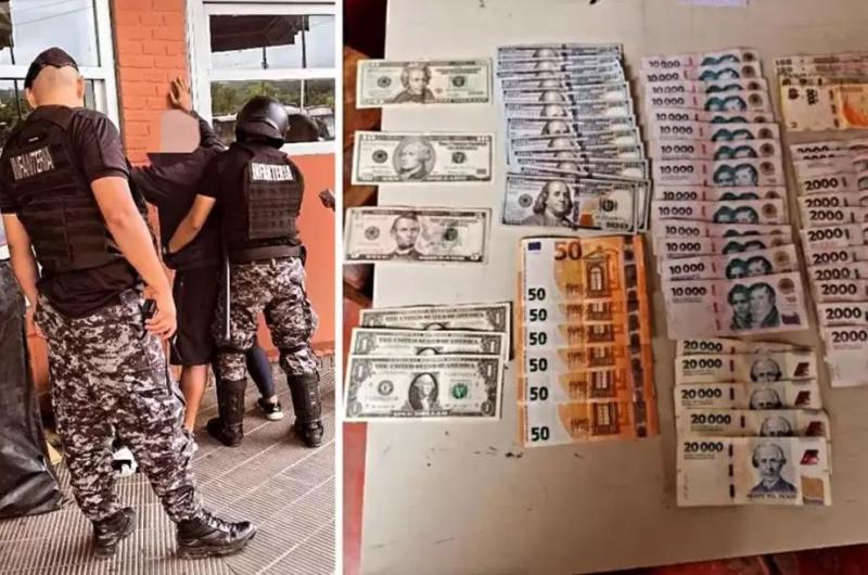 Demoraron a un hombre que teniacutea en su poder doacutelares y euros de dudosa procedencia