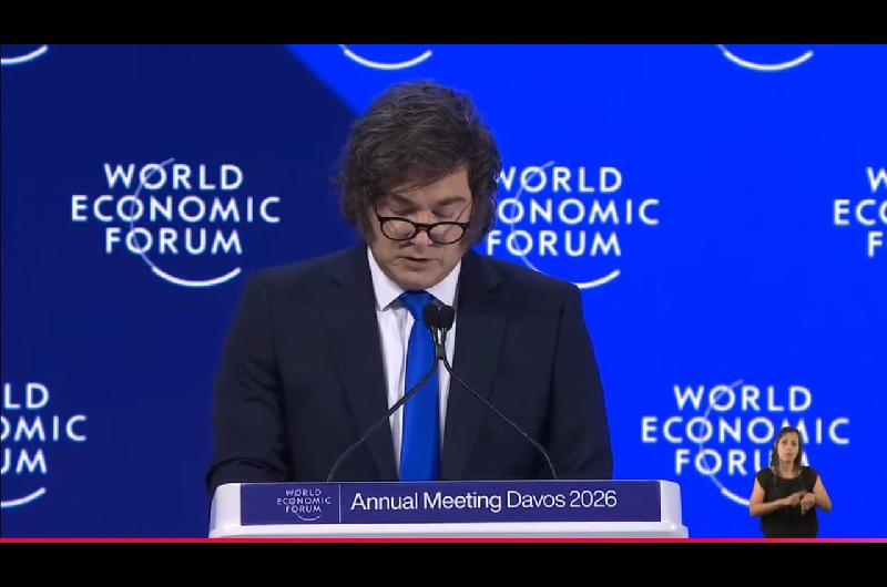 Milei y un guintildeo a Donald Trump en Davos- ldquoMake Argentina great againldquo