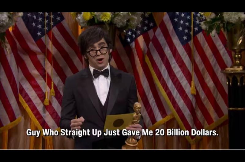 Milei volvioacute a Saturday Night Live- parodia junto a Trump y chistes sobre el cheque de los 20 mil millones