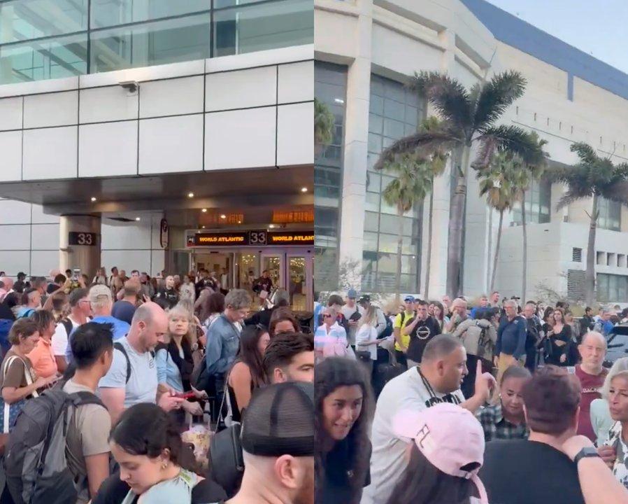 Caos en Aeropuerto de Miami- evacuacioacuten masiva por objeto sospechoso y cientos de vuelos demorados