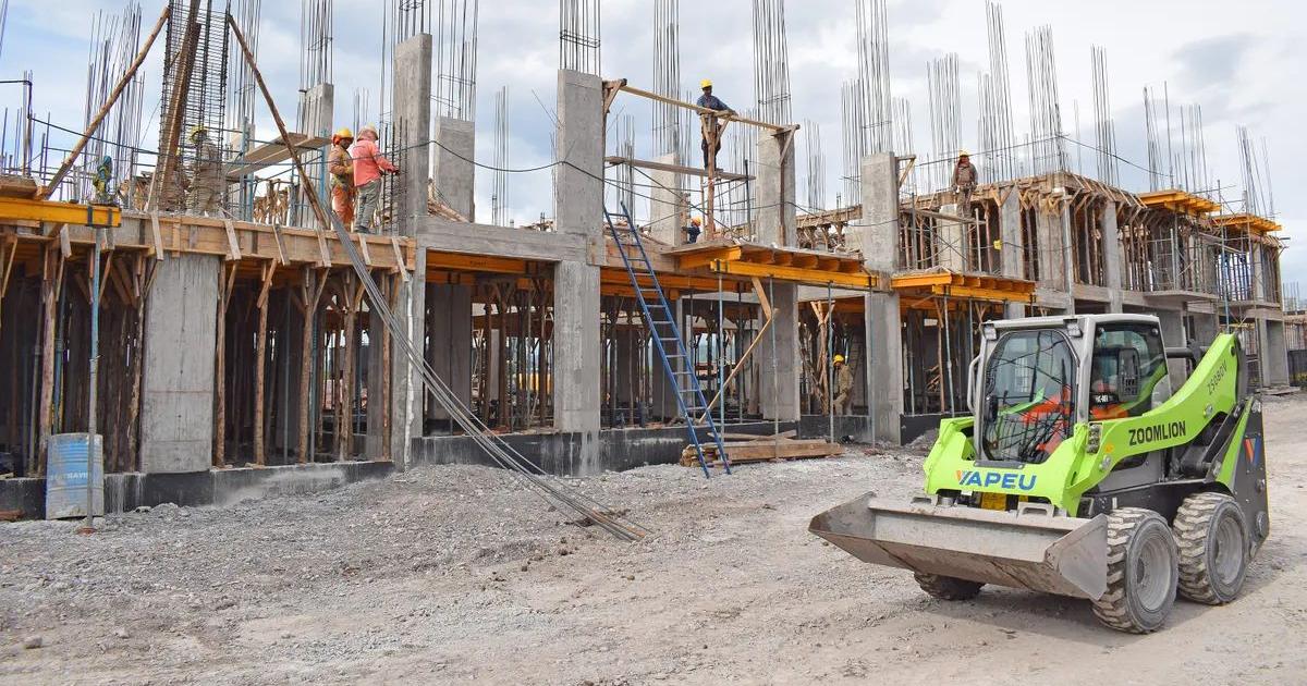 Avanzan las obras de construccioacuten de departamento en Alto Comedero