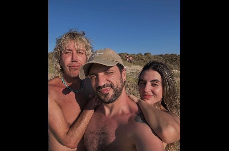 ldquoPopochirdquo Muntildeoz y Federica Irigaray se fotografiaron desnudos en Mar del Plata