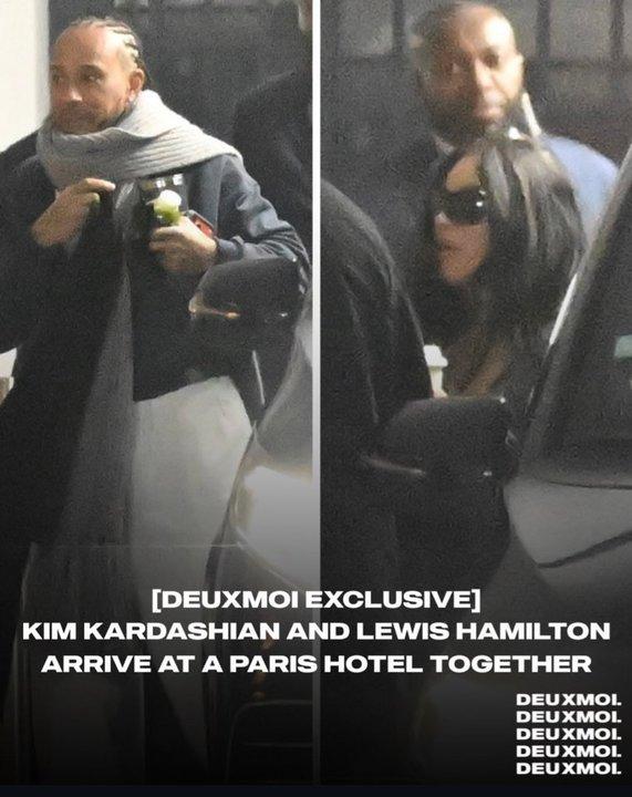 A puro amor- Kim Kardashian y Lewis Hamilton fueron vistos en Pariacutes 