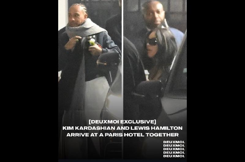 A puro amor- Kim Kardashian y Lewis Hamilton fueron vistos en Pariacutes 