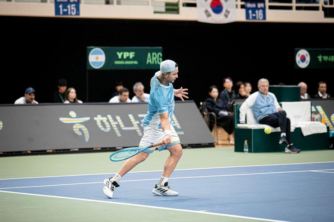 Copa Davis- Argentina perdioacute la serie 3-2 ante Corea del Sur y deberaacute jugar el repechaje para no descender