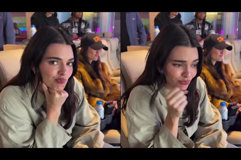 La reaccioacuten de Kendall Jenner a la presentacioacuten de Bad Bunny en el Super Bowl