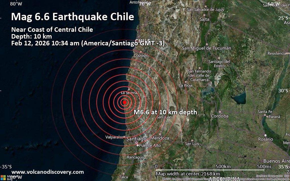 Un sismo de 61 sacudioacute a Chile y se sintioacute en Argentina