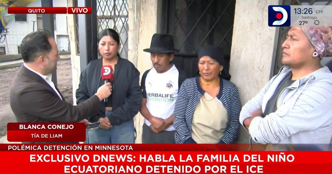 La consternacioacuten de la familia de un nintildeo ecuatoriano detenido en EEUU