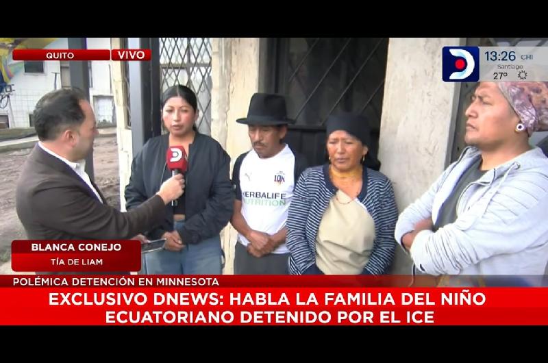 La consternacioacuten de la familia de un nintildeo ecuatoriano detenido en EEUU