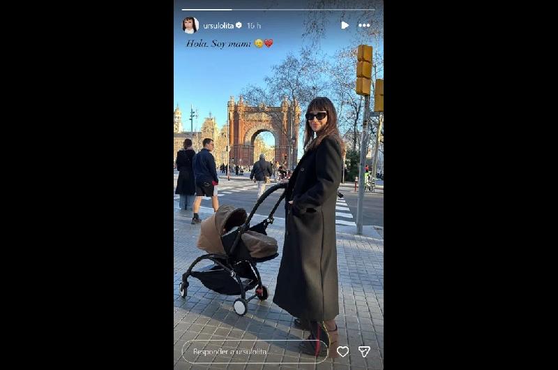 Uacutersula Corberoacute compartioacute la primera foto de Dante su hijo con el Chino Dariacuten