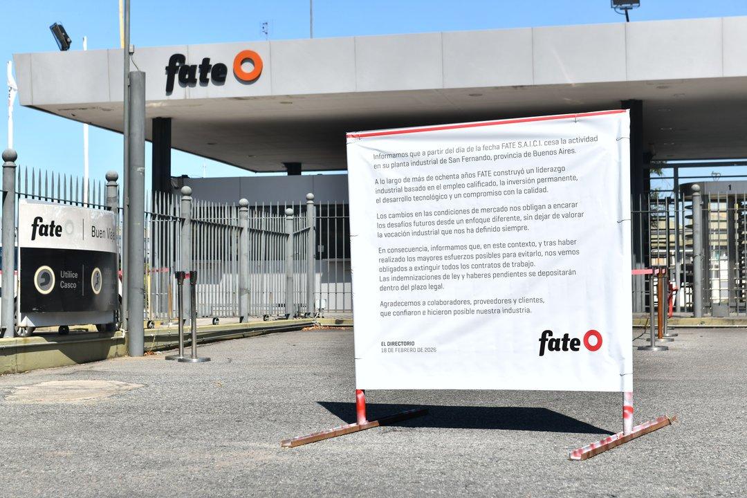 Cierre de Fate- la Justicia ordenoacute el inmediato desalojo de los trabajadores que permanecen en la planta
