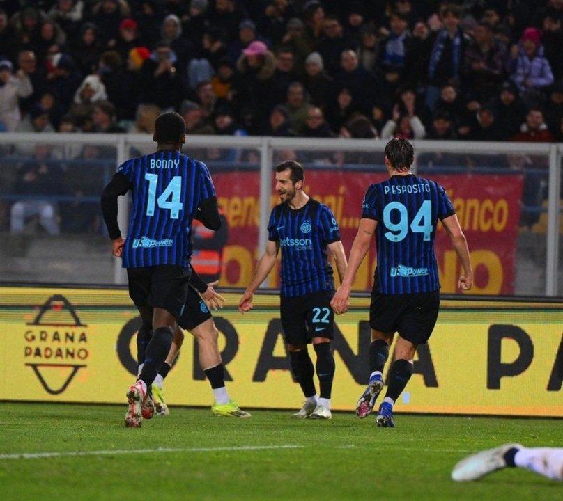 Inter le ganoacute 2-0 al Lecce y se afianza como liacuteder en la Serie A