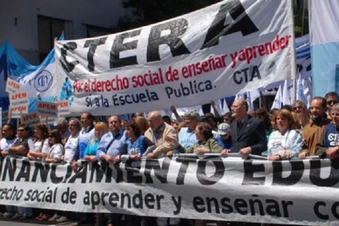 CTERA ratifica el paro docente de mantildeana y repudia la reforma laboral