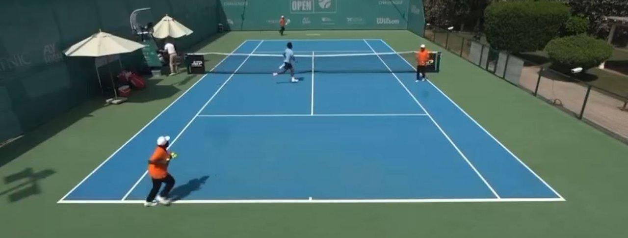 Escalofriante momento- unos tenistas tuvieron que salir corriendo tras escuchar explosiones