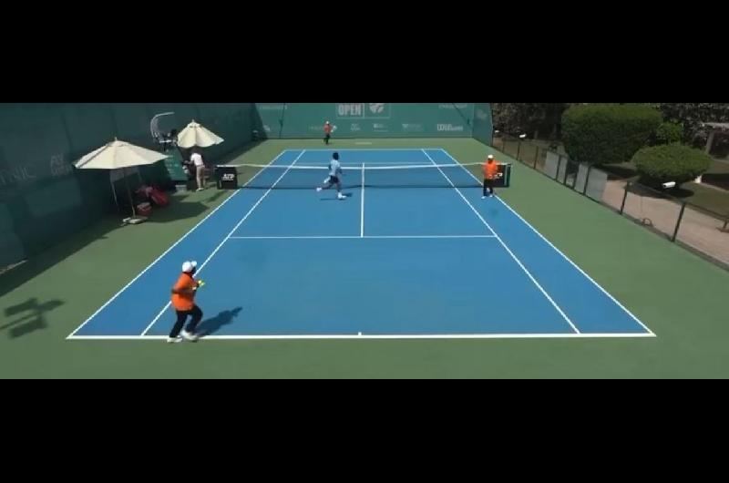 Escalofriante momento- unos tenistas tuvieron que salir corriendo tras escuchar explosiones