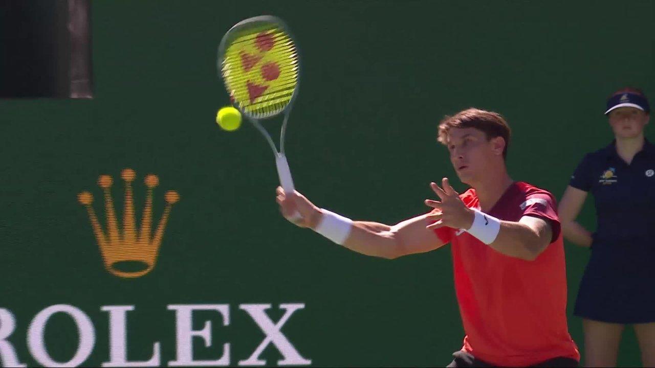 Ugo Carabelli avanzoacute en Indian Wells tras vencer a Martin Damm Jr