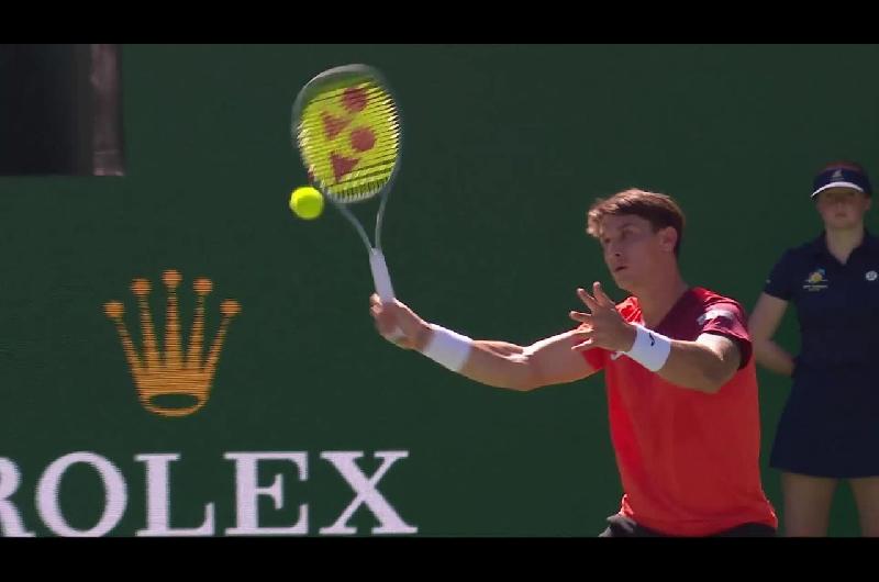 Ugo Carabelli avanzoacute en Indian Wells tras vencer a Martin Damm Jr