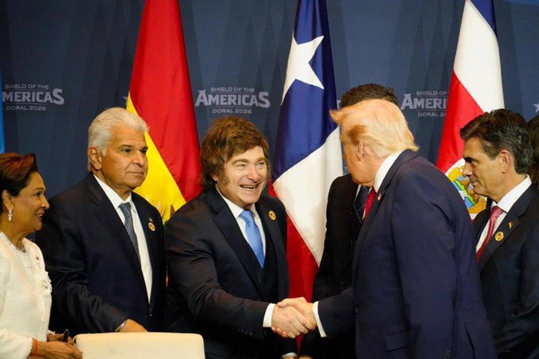 Milei participoacute de la cumbre Escudo de las Ameacutericas y ratificoacute su alianza con Trump