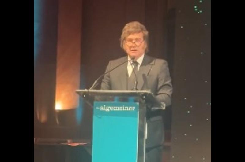 Milei fue distinguido en Nueva York y habloacute de la guerra- Vamos a ganar