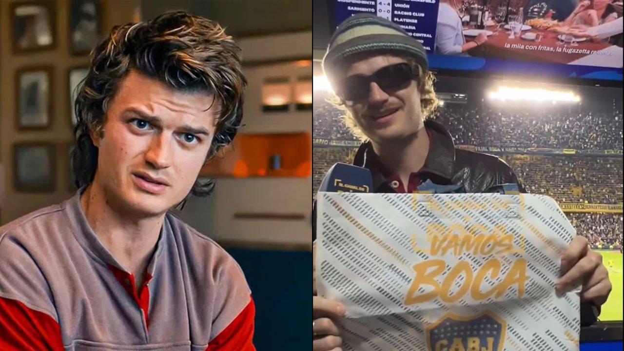 Joe Keery actor de Stranger Things visitoacute la Bombonera