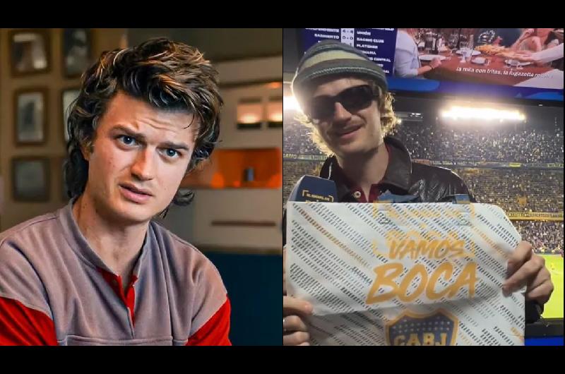 Joe Keery actor de Stranger Things visitoacute la Bombonera