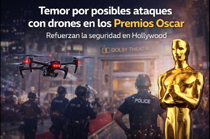 Alarma en Hollywood- refuerzan la seguridad en los Oscar por temor a ataques con drones