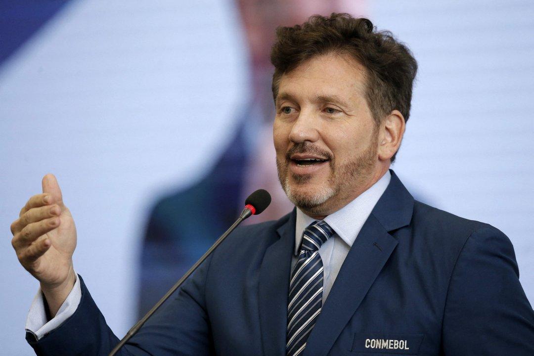 El presidente de la CONMEBOL dijo que ldquoArgentina es bicampeoacuten de la Finalissimardquo porque ldquoEspantildea no se presentoacute a jugar