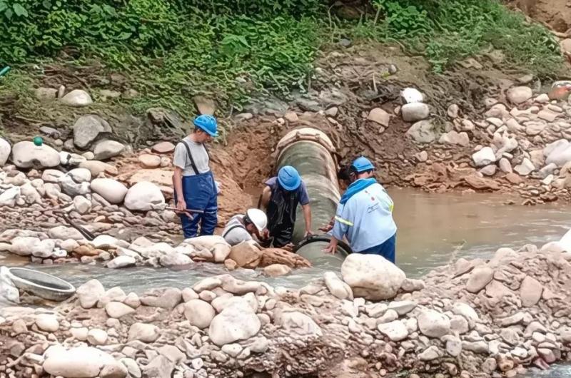 Agua Potable finalizoacute la reparacioacuten del acueducto en el Riacuteo Xibi Xibi- 