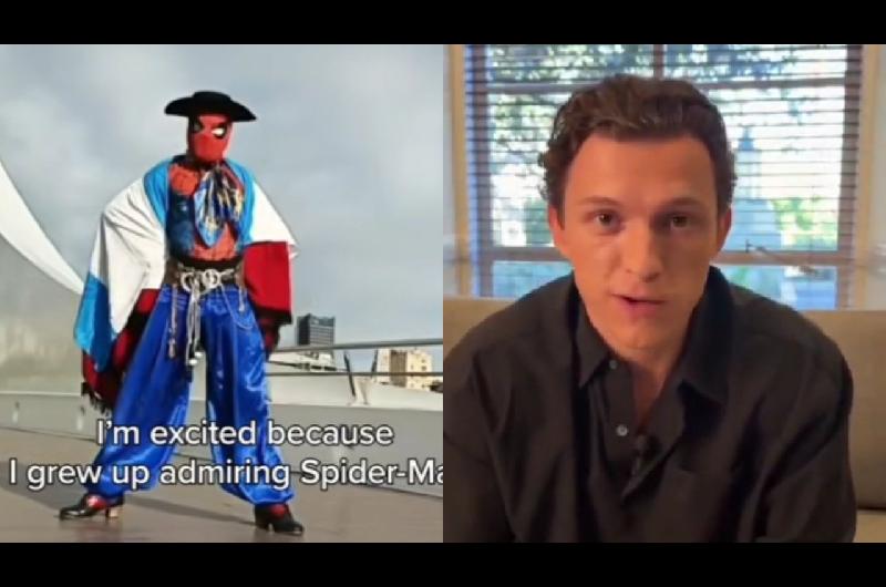 Tom Holland le mandoacute un saludo al Gaucho-Arantildea el Spider-Man argentino 